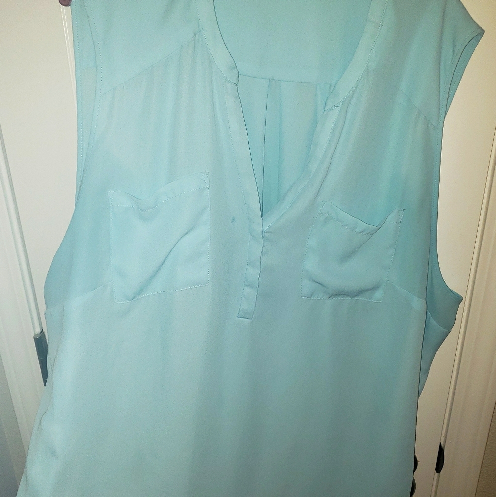 Soft blue blouse